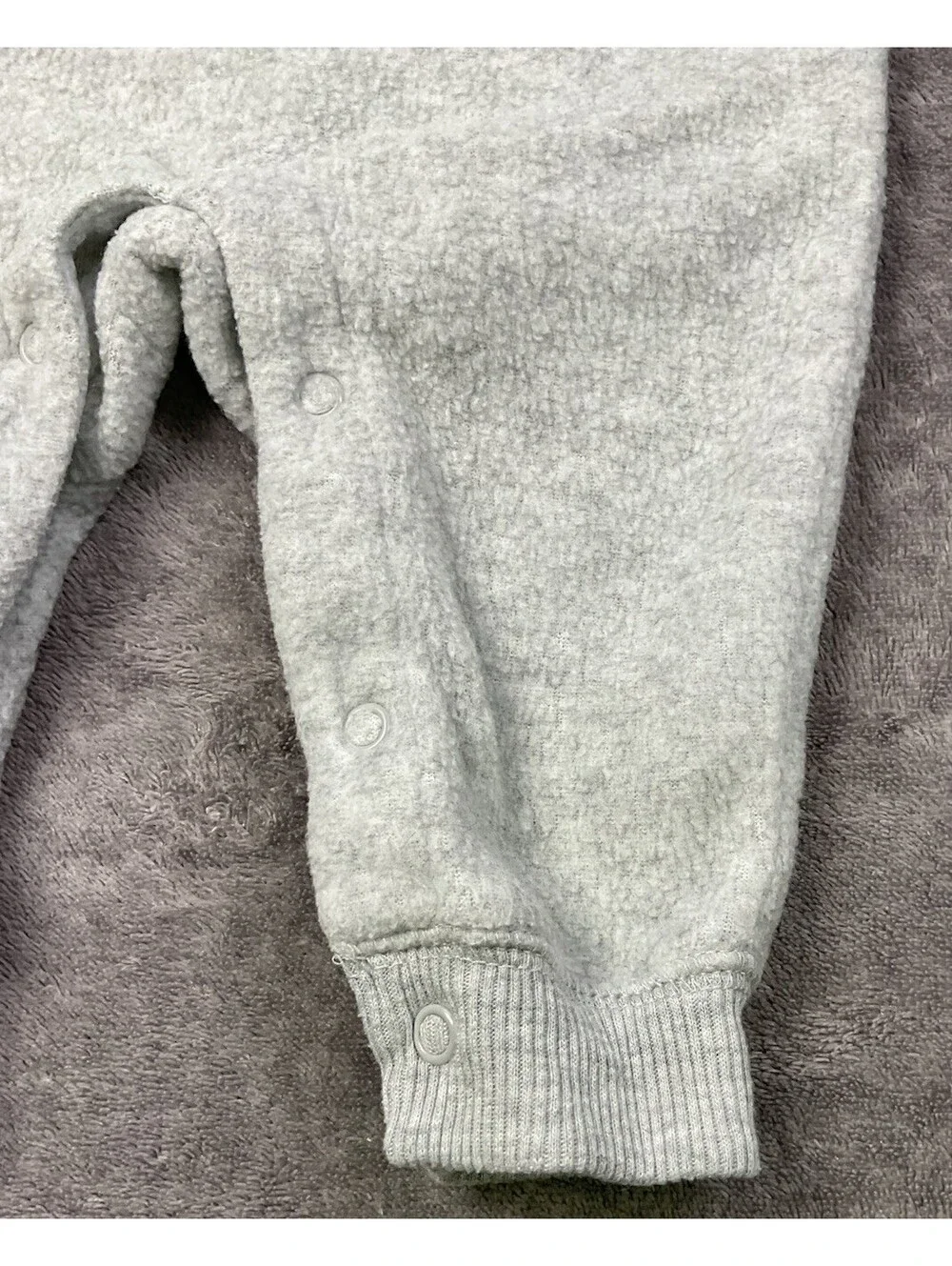 🐧 Carter's Fleece Penguin Romper (6M)